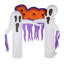 Décoration d'Halloween gonflable 9,8 pi White Ghost Archway