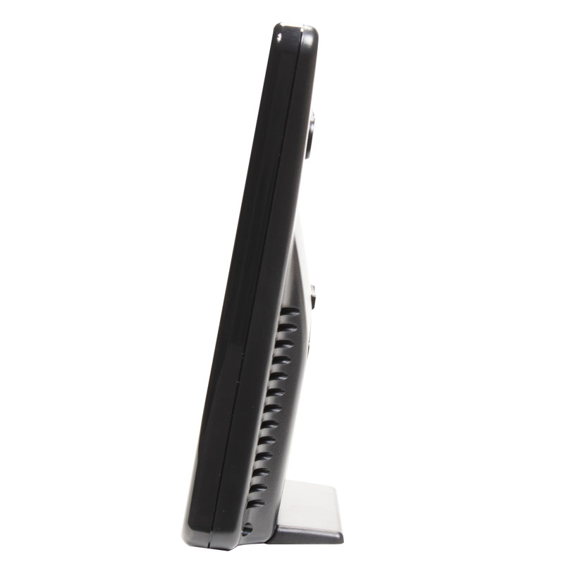 Wireless Black and Gray Digital Rain Gauge with Indoor Display
