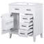 Meuble-lavabo moderne 30 po - Armoire blanche avec tiroirs et surface impeccable-2076073950-2076073947