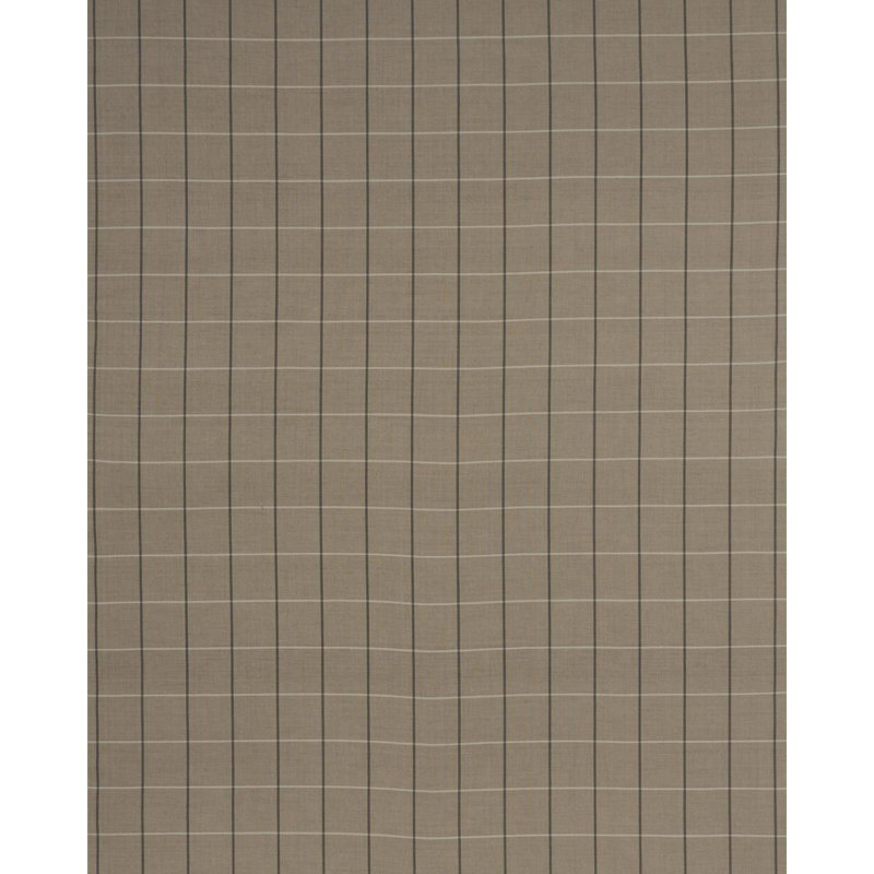 Schumacher X Caroline Z Hurley Taos Grid Fabric, Tan