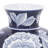 Chinoiserie Vase Stoneware Ceramic Floral Detailing 9" Blue and White for Home Office Bedroom Living Room Decor