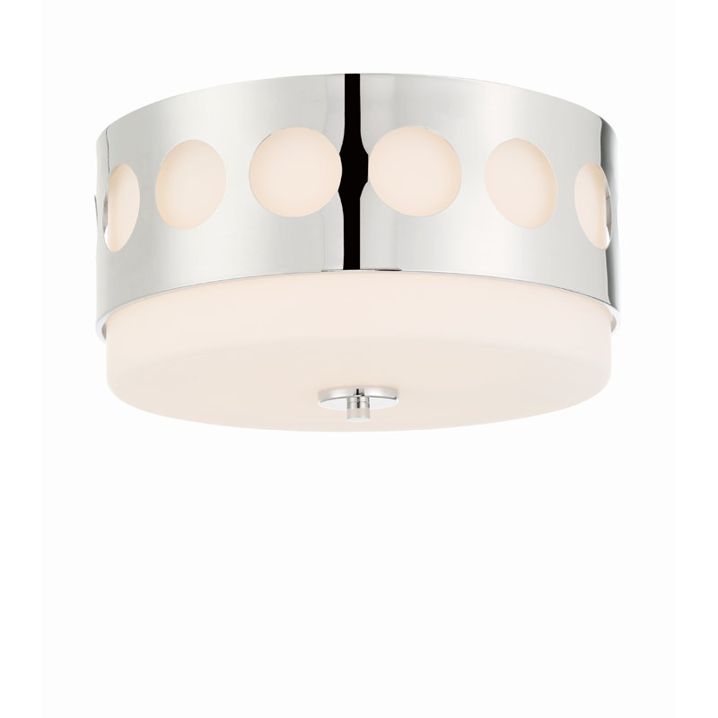 Plafonnier forgé noir 2 lumières, Nickel poli
