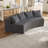 Boneless Curved Sectional Sofa With Four Pillows, Curved Modular Semi Circular Sofa, Comfy Couch-2069186940