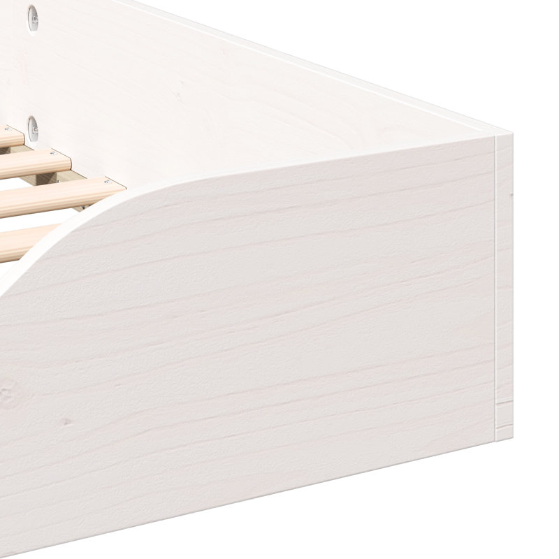 Solid Wood Bed, Small Single (2'6), White