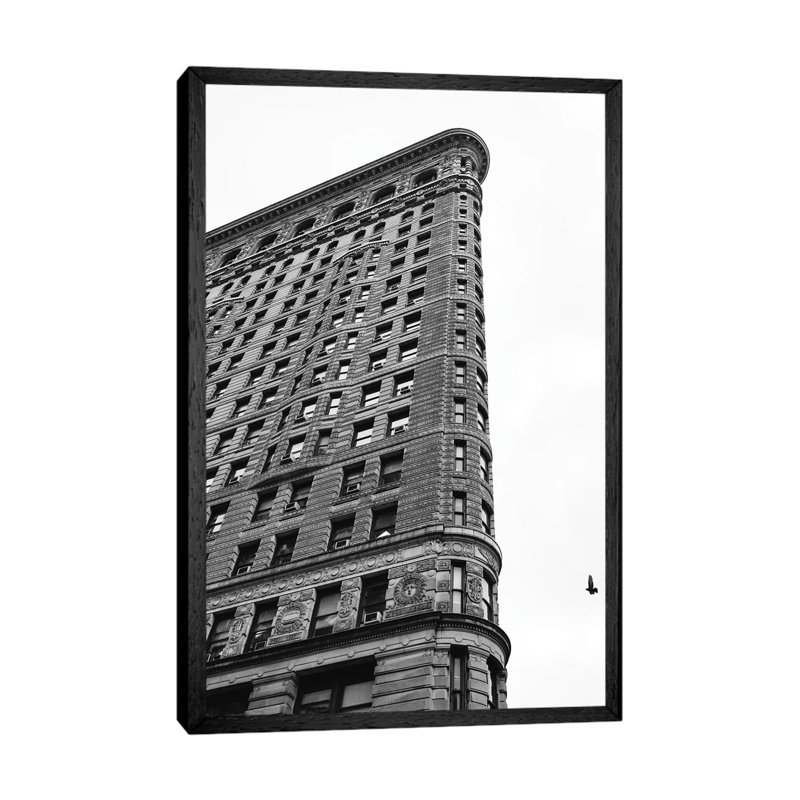 Flatiron Rainy Day III by Bethany Young - Print on Canvas, Black Framed, 101.6 cm H x 66.04 cm W