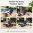 4-piece Outdoor Aluminum Chaise Lounge Set With Adjustable Backrests, Side Tables And Cushions-1814648416