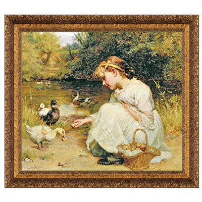 " Making Friends, 1885 " Oil Print