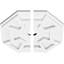 Médaillon de plafond contemporain en PVC de qualité architecturale de 34 po x P 2 po x P 11 3/4 po x P 1 po Logan-36075163