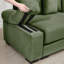 Canapé modulaire surdimensionné surdimensionné en nuage, canapé modulaire convertible, accoudoirs très épais avec repose-pieds, tissu velours côtelé doux, conception ergonomique, assemblage facile, pour les salons, salles de lecture, vert-417793039