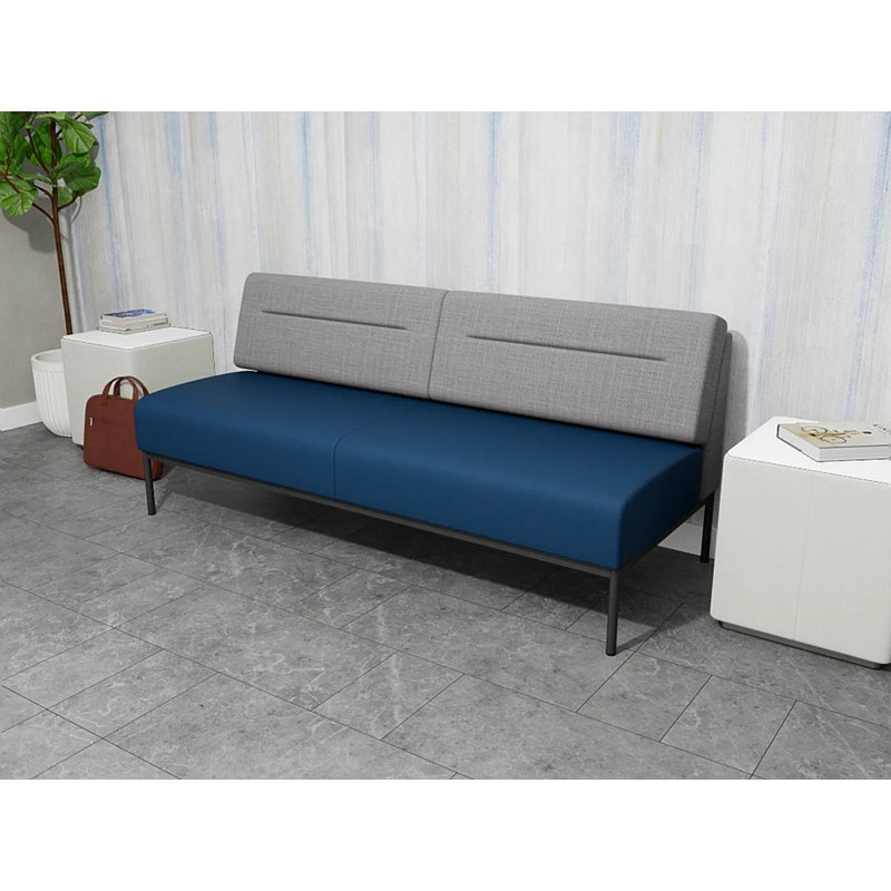 Canapé Darsey, Avec alimentation, Gris anthracite, Chambray gris; Patriot Plus Blue Ridge