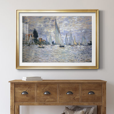 La régate des bateaux à Argenteuil - Cadre photo, reproduction d'art sur papier