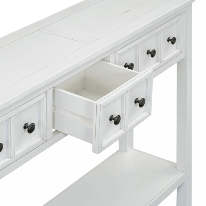 Table basse Breeannah, Blanc antique