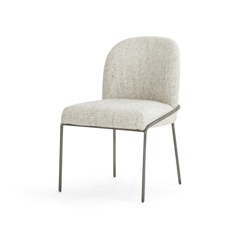 Astrud Upholstered Dining Chair, White Performance