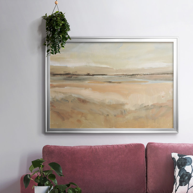 «Earth Tone Landscape II», toile tendue avec châssis, Argent, H 26 po x l 38 po x P 1,5 po