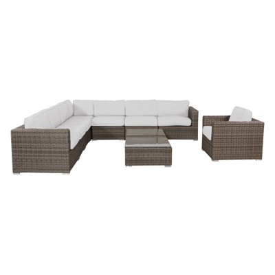 Eagan Fully Assembled 7 Person Seating Group with Cushions