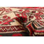 Tapis unique en laine noué à la main 3 pi 5 po x 5 pi 7 po nouvel âge Skogh en rouge / beige / noir