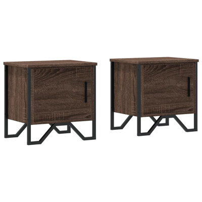 Alurd 40cm W Metal Bedside Table