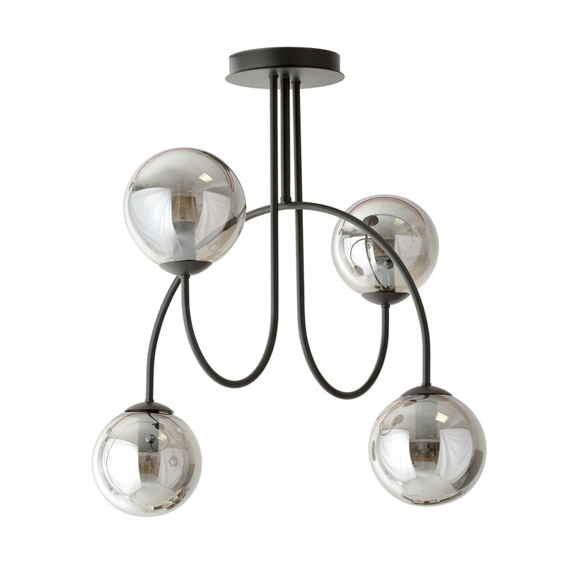 Averell 4 - Light Sphere Chandelier, Graphite