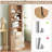 71'' Bookshelf w/2-Door Cabinet 6-Tier Bookcase Tall Storage Cabinet Display Rack