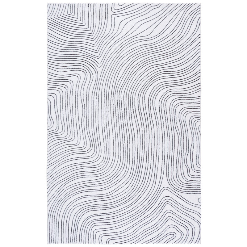 Versaillies 665 Performance Machine Washable Abstract Rug, 6'-0" X 9'-0" Rectangle