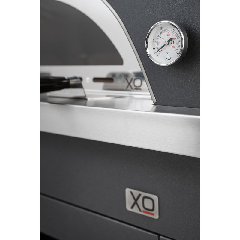 40" Hybrid Gas & Wood Oven, Black