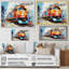 «Abstract Train Vibrant Rails», reproduction sur toile-1949771904-1949771915