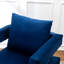 Fauteuil d'appoint contemporain rembourré, bleu-149088790
