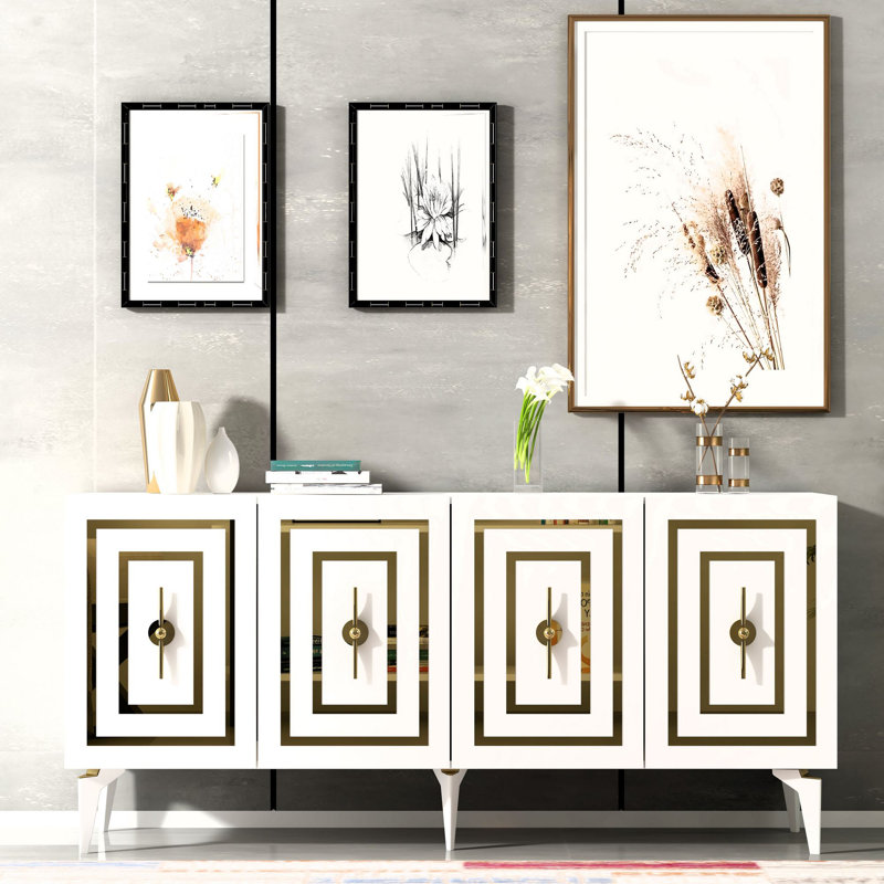 Olivia 150cm Console Table, White