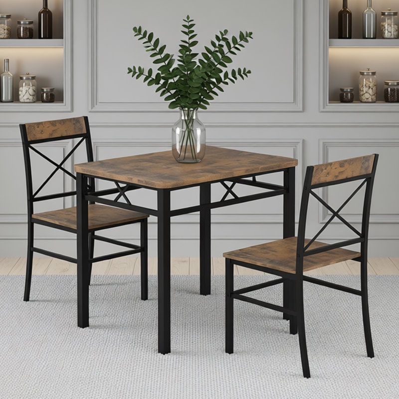 Ensemble de table de salle à manger et 2 chaises