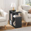 23.8" Tall Narrow End Table with Charging Station-110218238