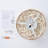3 - Light 12.6" Unique/Statement Flush Mount Bohemia Wood Beaded Ceiling Light