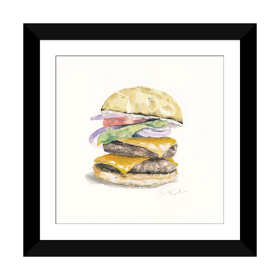 «Food Classics Cheeseburger» par Jackie Graham, reproduction sur toile