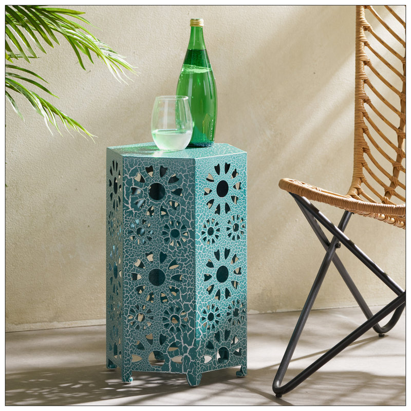 Table d'appoint 12 po ELiana, Sarcelle