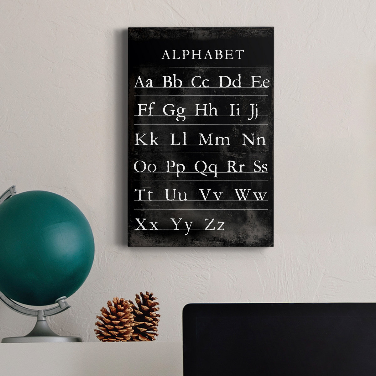 Tableau Alpha 17 Stories Tableau alphabétique - impression sur toile tendue - Wayfair ...