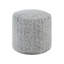 Pouf cylindrique ottoman en chenille, pouvant supporter jusqu'à 136 kg, idéal comme siège d'appoint et repose-pieds pour le salon.