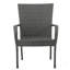 Chaise empilable en osier PE LITTLETON GREY 2 pièces (1 boîte), chaise-1555531388