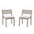 Outdoor 2-piece set Dining Chair With Cushion, Stackable