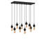 Luminaire suspendu pour îlot de cuisine 10 lumières Frissell