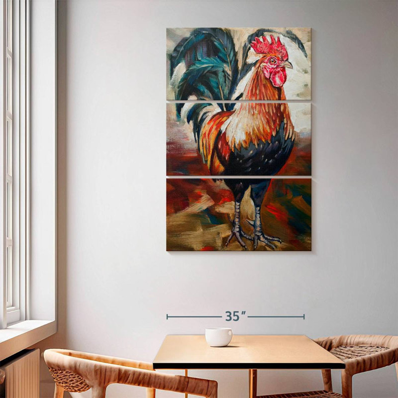 Brampt Solo Rooster, 65" H x 42" W