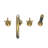 DreamLine Atlantic 12 in. x 8 in. Deck Mounted Tub Faucet with Handshower-108296559