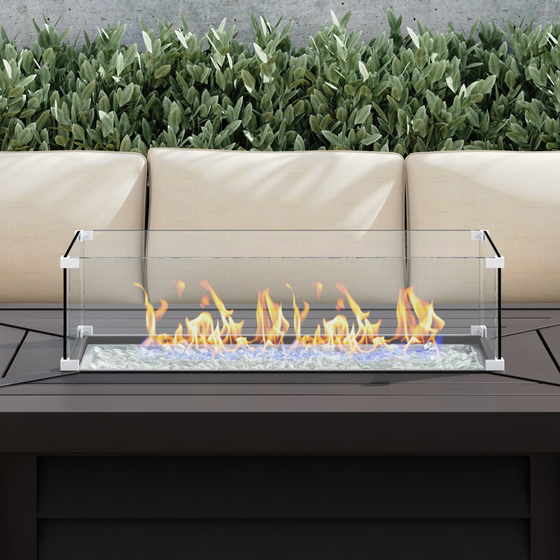 Pare-flammes rectangulaire Olney (verre)