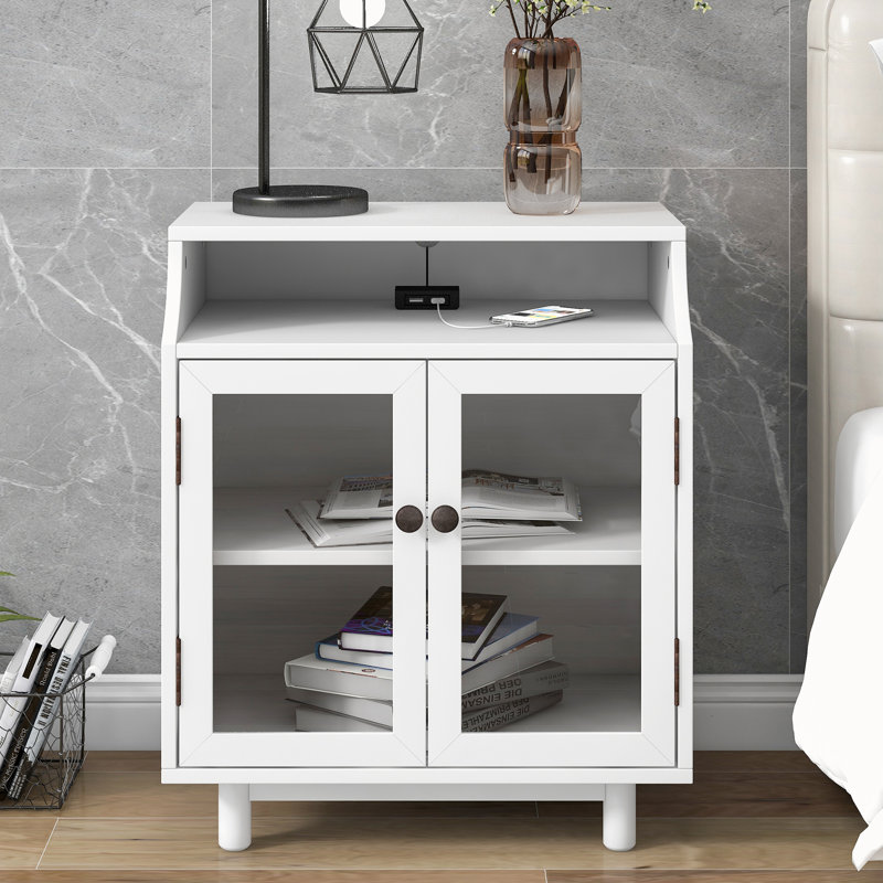 Armoire d'appoint 2 portes Appin, Blanc