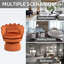Fauteuil d'appoint rembourré et pivotant en velours-703192149