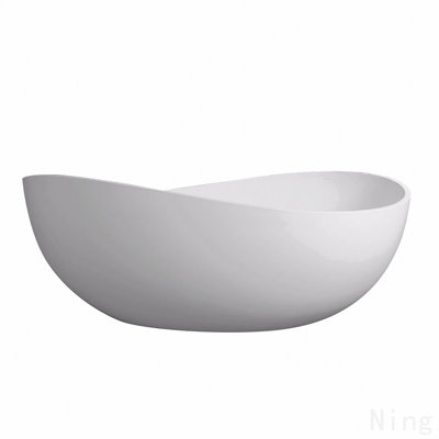 63" Premium Solid Surface Deep Soaking Bathtub