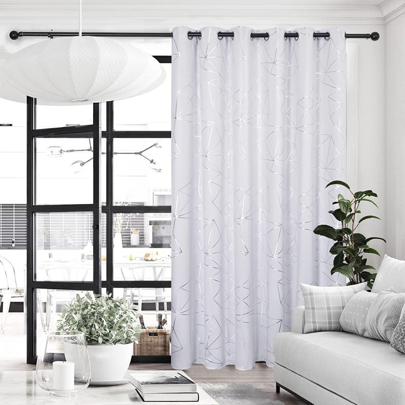 Americo Blackout Curtain Pair, Navy Blue, 132 W x 160 D cm