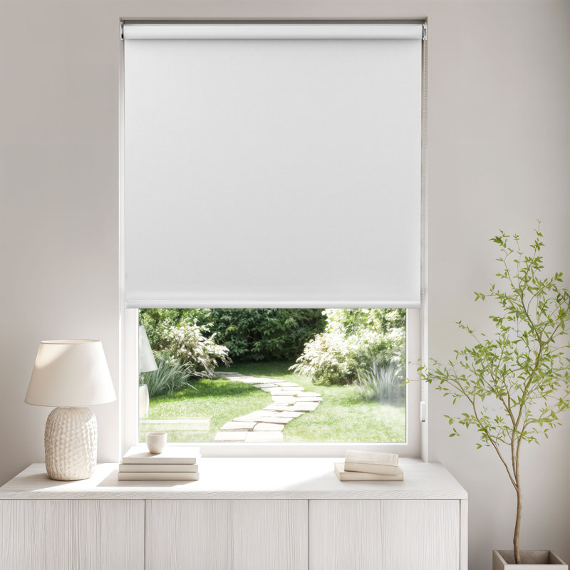 Blackout Roller Shade, 90cm W x 165cm L, White