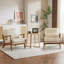 Fauteuil d'appoint Mid-Century avec accoudoirs lombaires Bruce-110957952