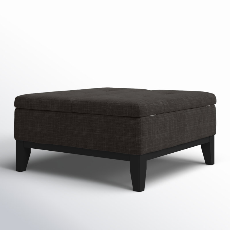 Baudelio Upholstered Ottoman, Gray