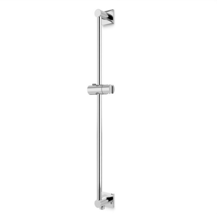 Slidebar With Integrated Water Connection Square Escutcheons Chrome