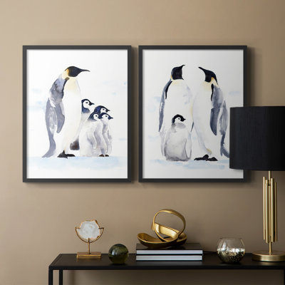 Emperor Penguins I-Premium Framed Print -Ready to Hang - No Nails Required - No Nails Required